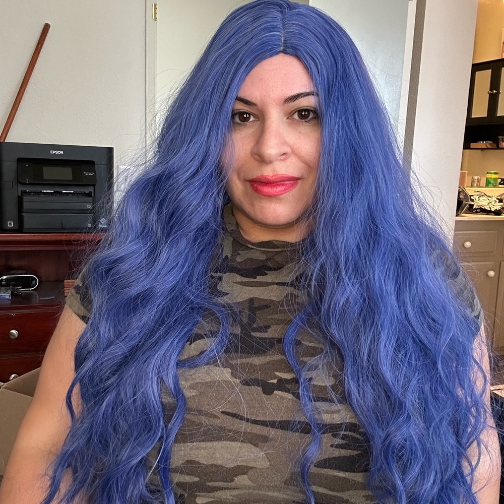 Vibrant Blue Women's Hair Wig